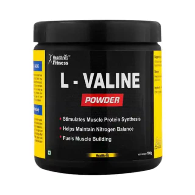 HealthVit Fitness L Valine Powder (1 Box Of 100 gm Powder)
