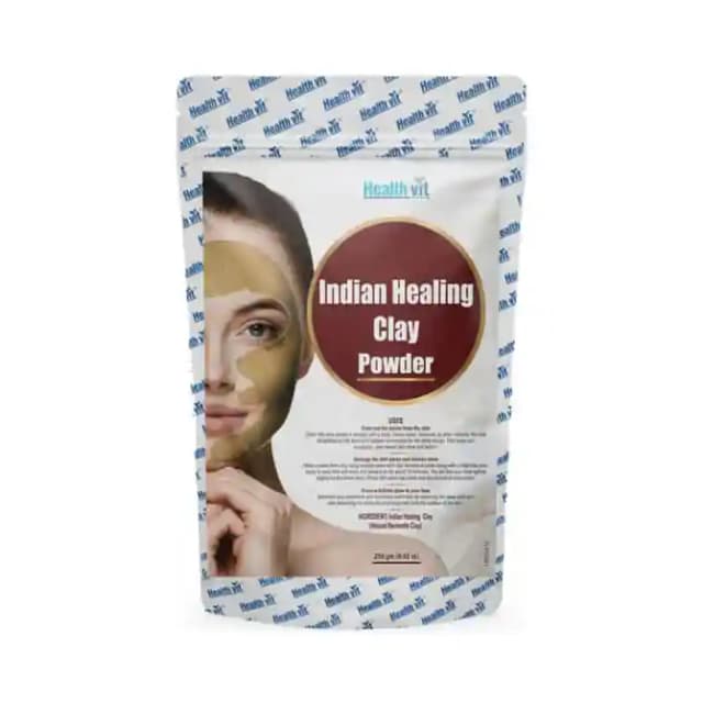 HealthVit Indian Healing Clay Powder (1 Packet Of 250 gm Powder)