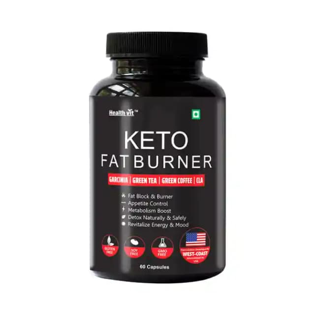 HealthVit Keto Fat Burner (1 Bottle of 60 capsules)