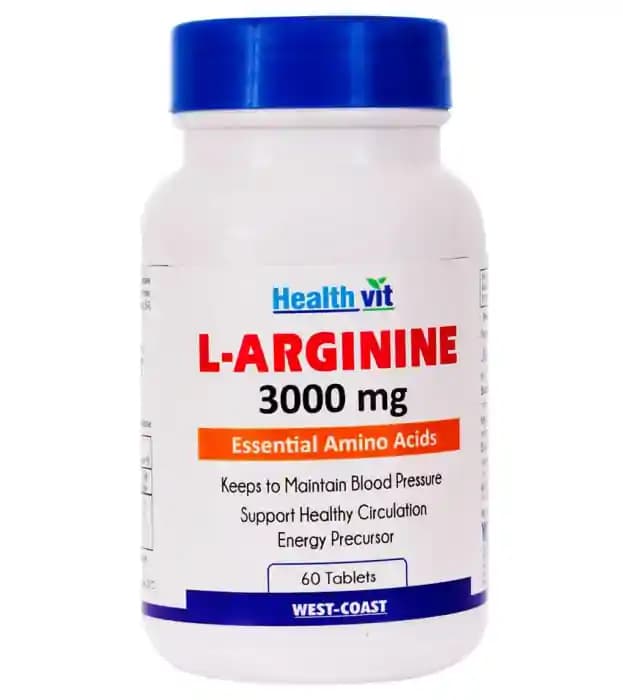 HealthVit L Arginine 3000mg (1 Bottle of 60 tablets)