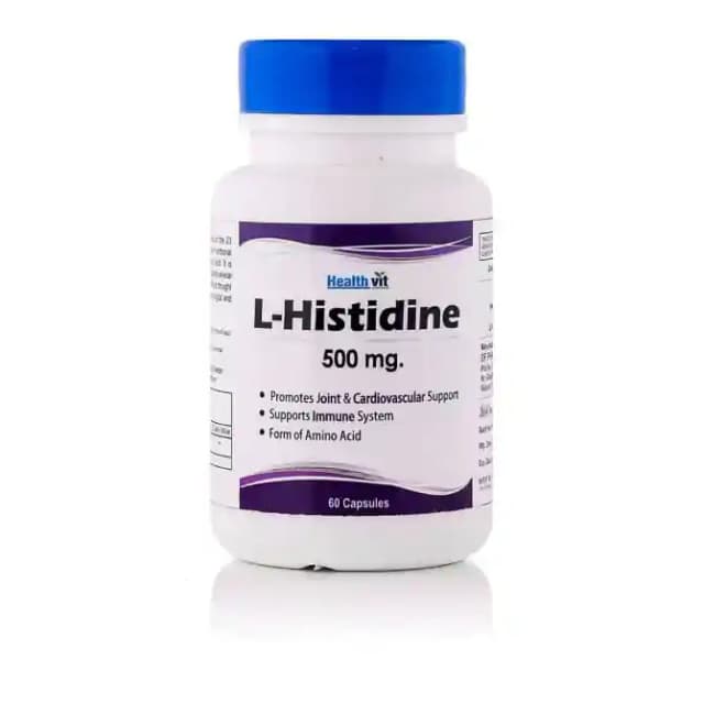 HealthVit L Histidine 500mg (1 Bottle of 60 capsules)