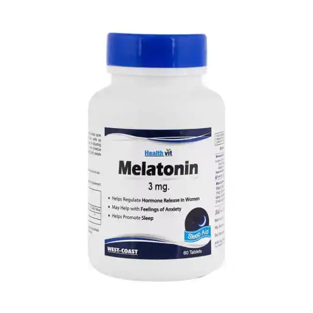 HealthVit Melatonin 3mg (1 Bottle of 60 tablets)