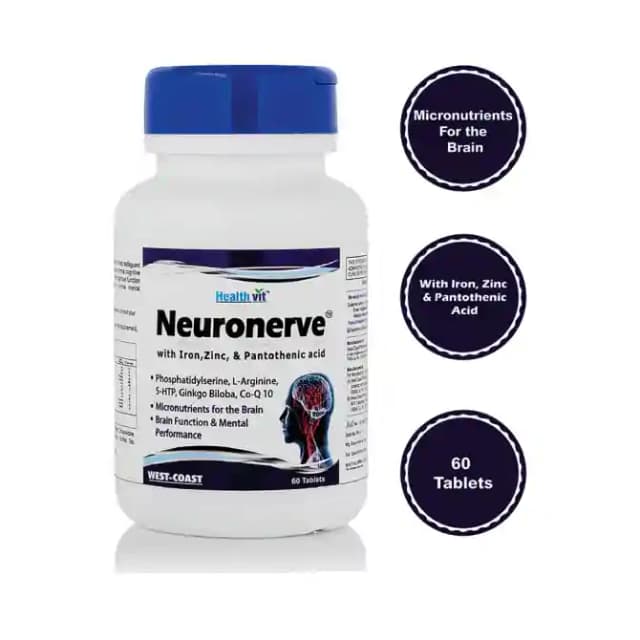 HealthVit Neuronerve (1 Bottle of 60 tablets)