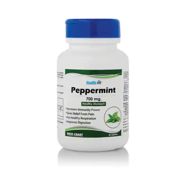 HealthVit Peppermint 700mg (1 Bottle of 60 capsules)