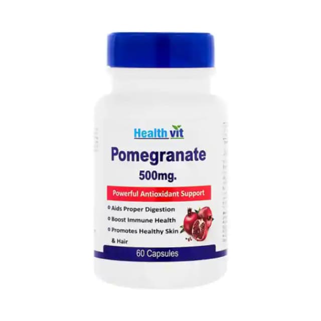 HealthVit Pomegranate 500mg (1 Bottle of 60 capsules)