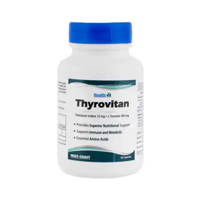 HealthVit Thyrovitan (1 Bottle of 60 capsules)