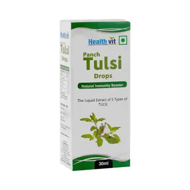 HealthVit Tulsi Drops (1 Bottle of 30 ml Liquid)