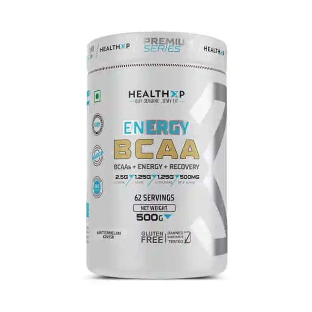HealthXP Energy BCAA Watermelon (1 Jar Of 500 gm Powder)