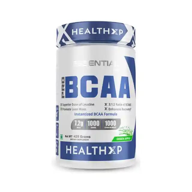 HealthXP Pro BCAA 3:1:2 Green Apple (1 Jar Of 425 gm Powder)