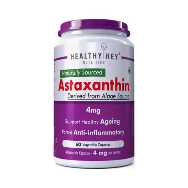 HealthyHey Astaxanthin 4mg (1 Bottle of 60 capsules)