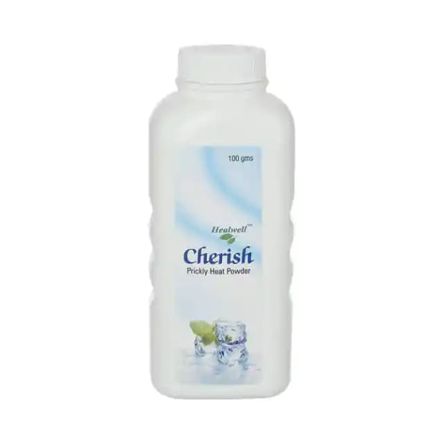 Healwell Cherish Prickly Heat Powder (1 Bottle of 100 gm Powder)