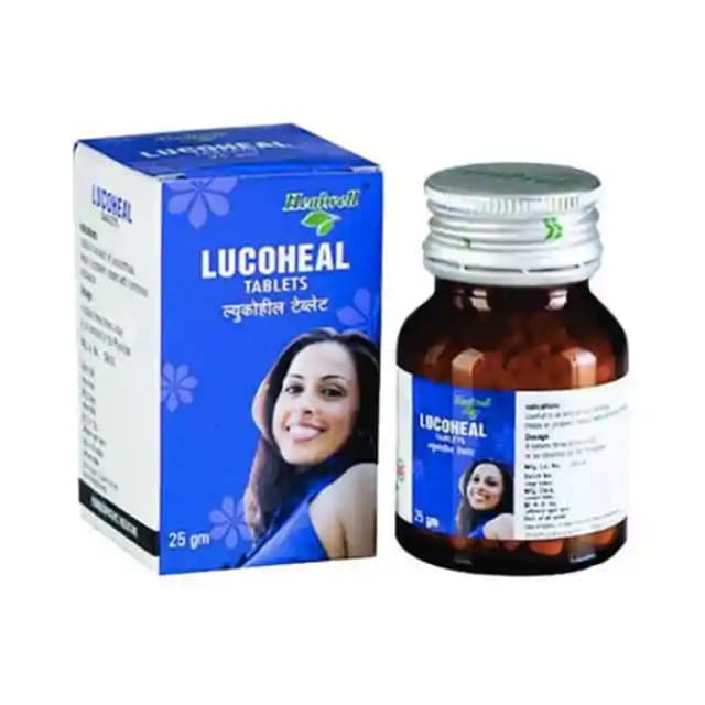 Healwell Lucoheal (1 Bottle of 25 gm tablets)