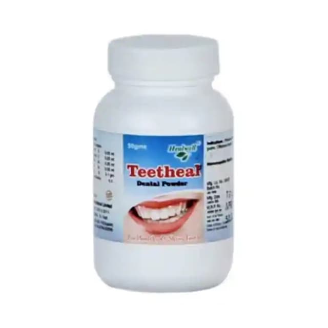Healwell Teetheal Dental Powder (1 Bottle of 50 gm Powder)