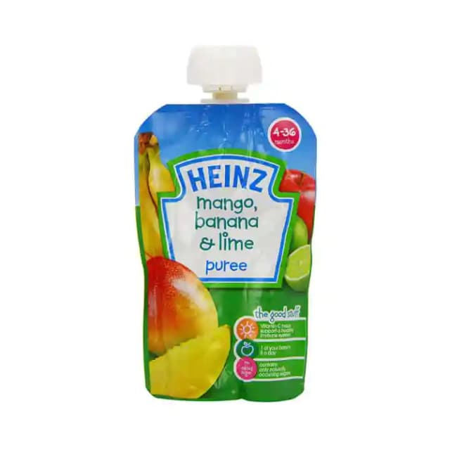 Heinz Puree Mango Banana & Lime (1 Packet Of 100 gm Liquid)