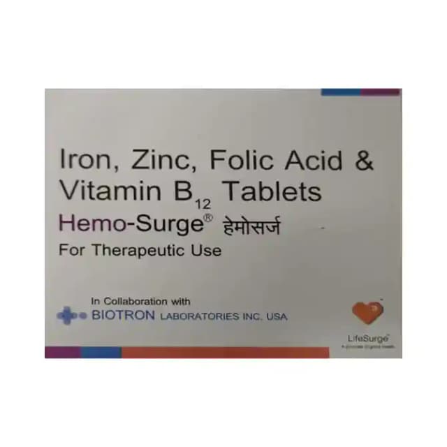 Hemo Surge (1 Strip Of 10 tablets)