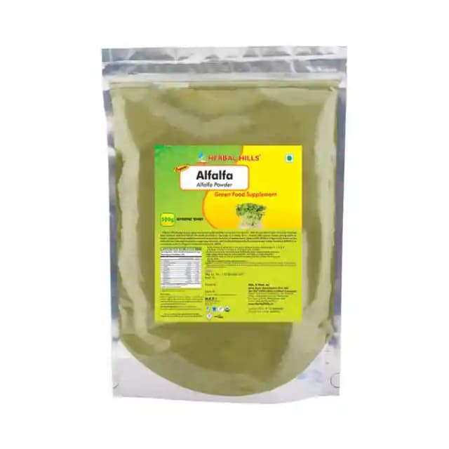 Herbal Hills Alfalfa Powder (1 Packet Of 500 gm Powder)