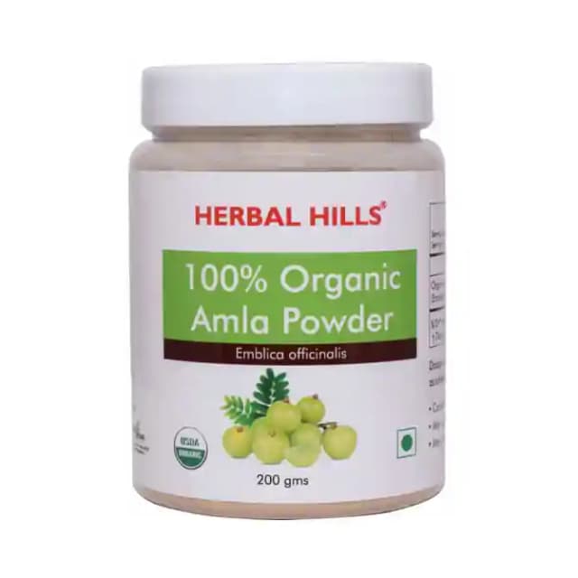 Herbal Hills Amla Powder Organic (1 Jar Of 200 gm Powder)