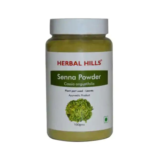 Herbal Hills Senna Powder Pack of 2 (1 Bottle of 100 gm Powder)