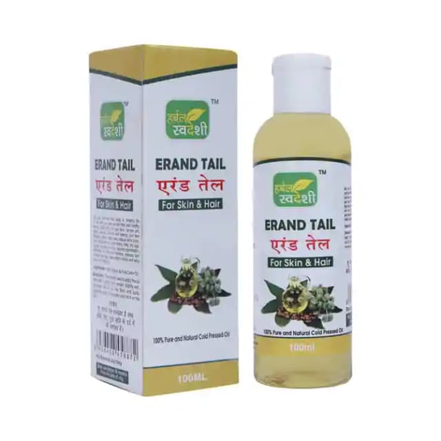 Herbal Swadeshi Erand Tail (1 Bottle of 100 ml Oil)
