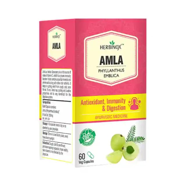 Herbinox Amla Veg (1 Bottle of 60 vegicaps)