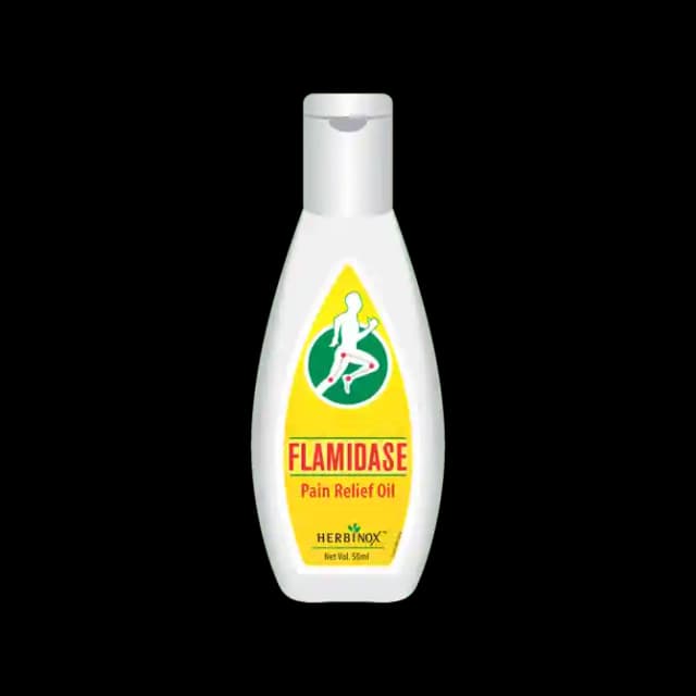 Herbinox Flamidase Pain Relief Oil (1 Bottle of 50 ml Oil)
