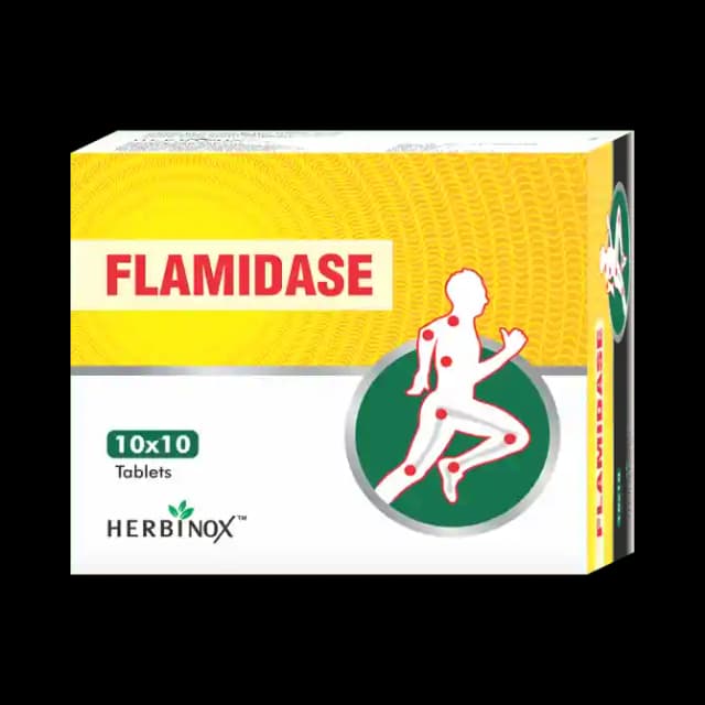 Herbinox Flamidase (1 Strip Of 10 tablets)