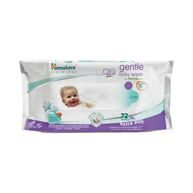 Himalaya Gentle Baby Wipes (1 Packet Of 72 wipes)