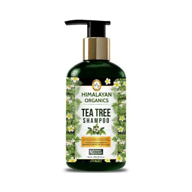 Himalayan Organics Shampoo Tea Tree (1 Pump Bottle of 300 ml Shampoo)