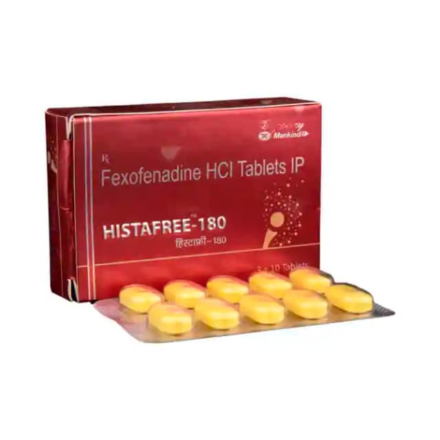 Histafree 180 (10 tablets in 1 strip)