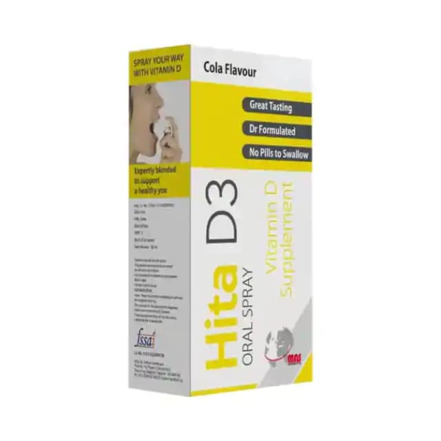Hita D3 Oral Spray Cola (1 Pump Bottle of 30 ml Spray)