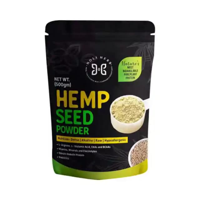 Holi Herb Hempseed Powder (1 Packet Of 500 gm Powder)