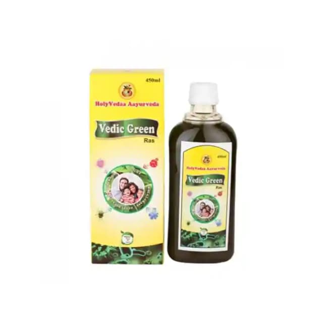 Holy Vedaa Aayurveda Vedic Green Ras (1 Bottle of 450 ml Liquid)