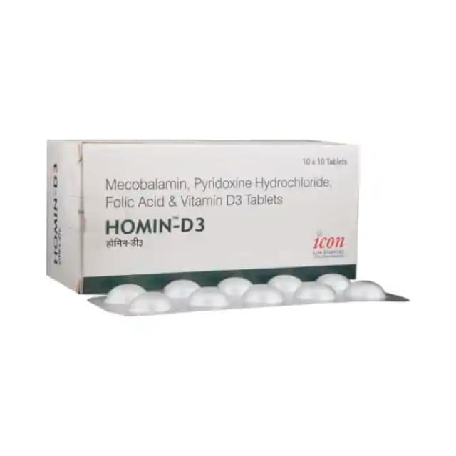 Homin D3 (1 Strip Of 10 tablets)