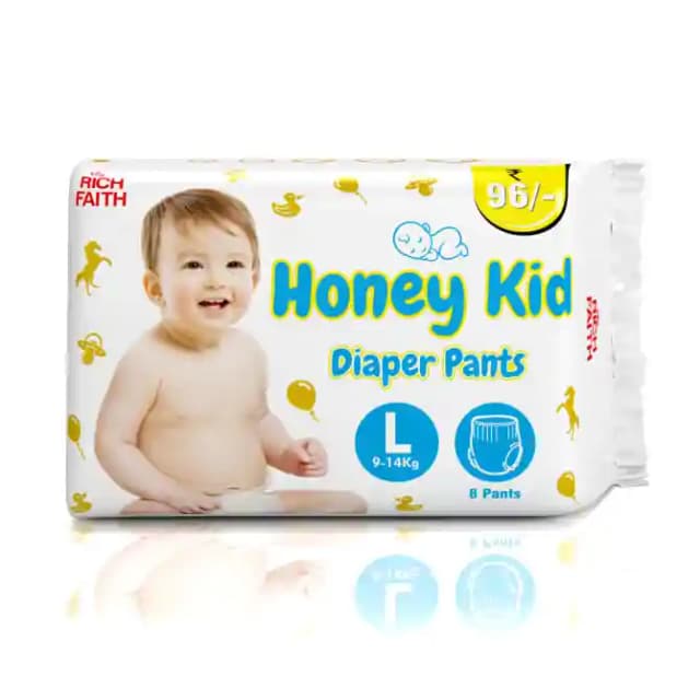 Honey Kid Diaper Pants Large (1 Packet Of 8 pieces)