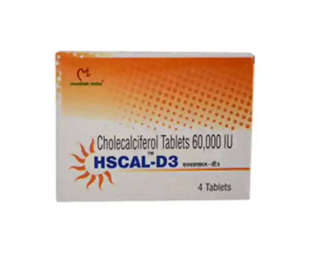 HsCal D3 (1 Strip Of 4 tablets)
