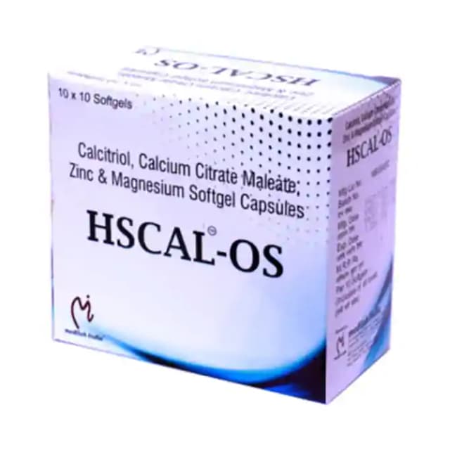 HsCal OS Soft Gelatin (1 Strip Of 10 soft gelatin capsules)