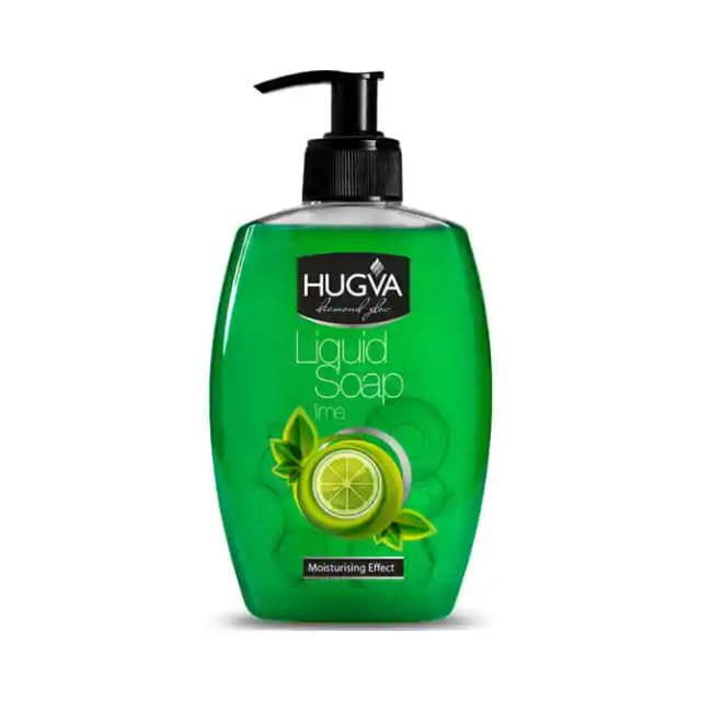 Hugva Diamond Glow Liquid Soap Lime (1 Pump Bottle of 400 ml Liquid)