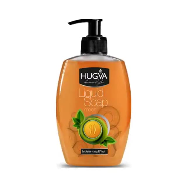 Hugva Diamond Glow Liquid Soap Melon (1 Pump Bottle of 400 ml Liquid)