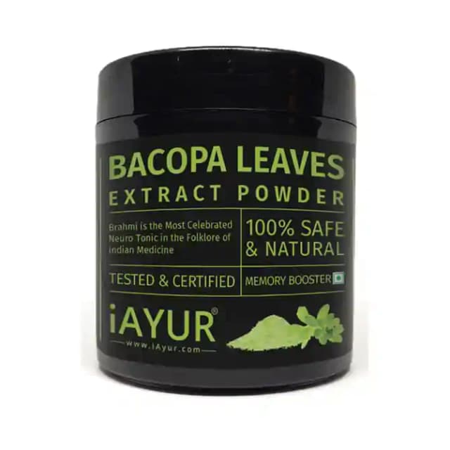 iAYUR Bacopa Leaves Extract Powder (1 Jar Of 200 gm Powder)