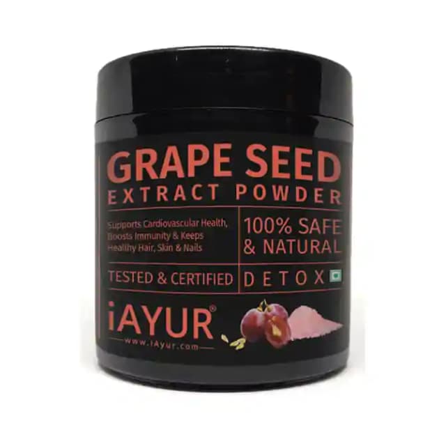 iAYUR Grape Seed Extract Powder (1 Jar Of 200 gm Powder)