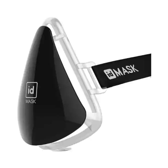 idMASK2 Kids Mask Shield Black (1 Packet Of 1 Mask)