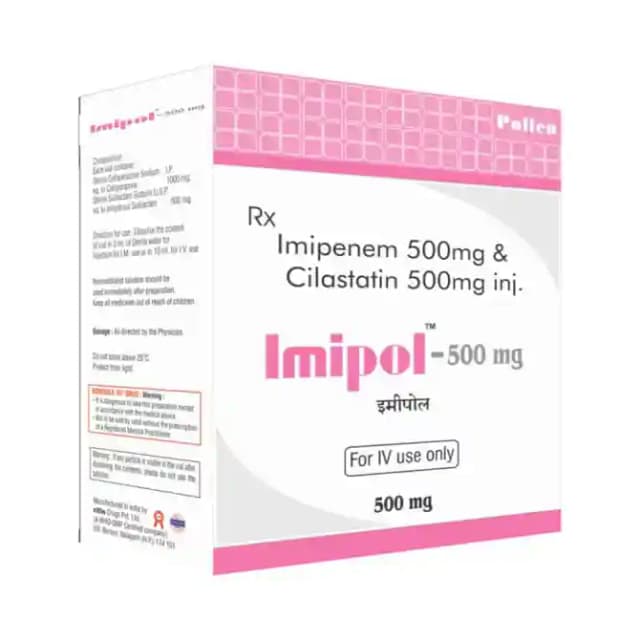 Imipol 500mg/500mg Powder for Injection (1 Powder for Injection in 1 vial)