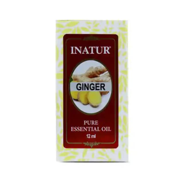 Inatur Ginger Pure Essential Oil (1 Bottle of 12 ml Oil)