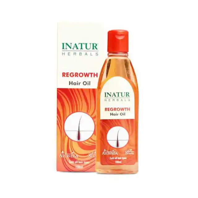 Inatur Hair Oil Regrowth (1 Bottle of 100 ml Oil)