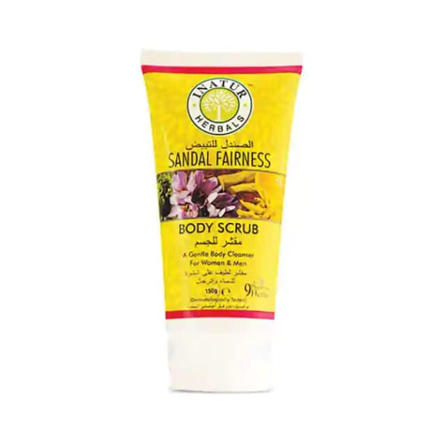 Inatur Sandal Fairness Body Scrub (1 Tube Of 150 gm Scrub)