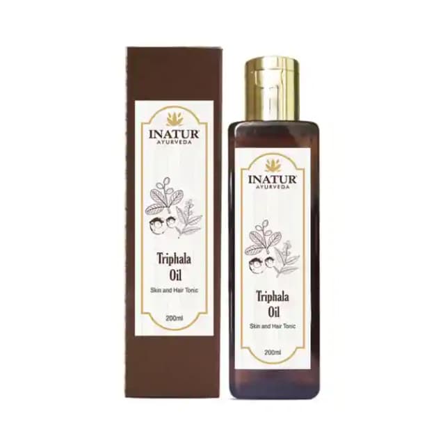 Inatur Triphala Skin and Hair Tonic (1 Bottle of 200 ml Oil)