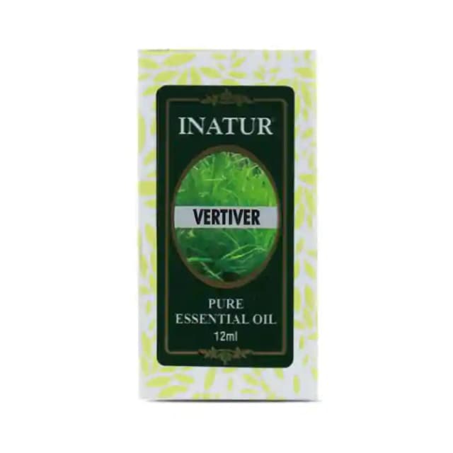 Inatur Vertiver Oil (1 Bottle of 12 ml Oil)