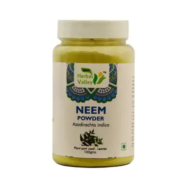 Indian Herbal Valley Neem Powder (1 Bottle of 100 gm Powder)