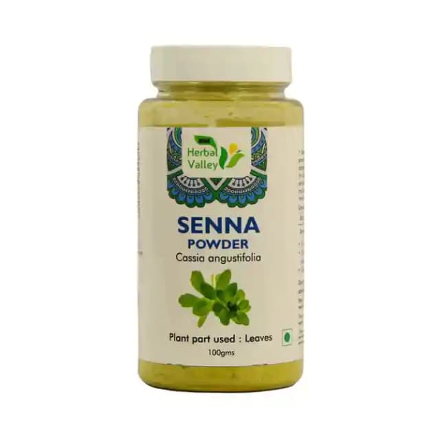 Indian Herbal Valley Senna Powder (1 Bottle of 100 gm Powder)