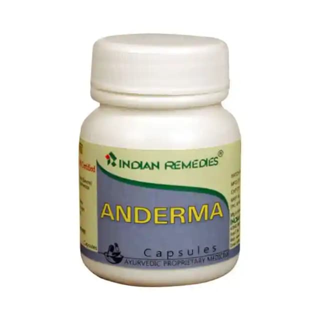 Indian Remedies Anderma (1 Bottle of 50 capsules)